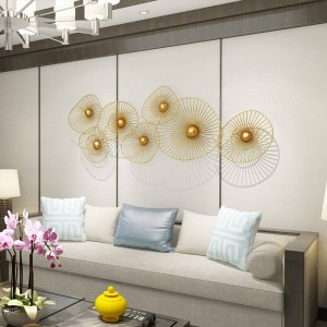 Decoración de pared de lujo de nueva luz personalizada Decoración de fondo de sofá colgante de pared creativo para el hogar
