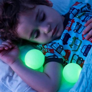 Forma de seta 7 Gradiente de color mágico Luces nocturnas Bolas resplandecientes Lámparas de mesa creativas LED para dormir junto a la cama Soporte UE / EE. UU. / Reino Unido / AU Enchufe