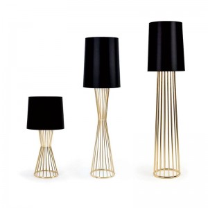 Post arte moderno decoración lámpara de pie diseño nórdico luz de pie Escritorio de oficina luz de arte decoración del hogar lámpara color dorado