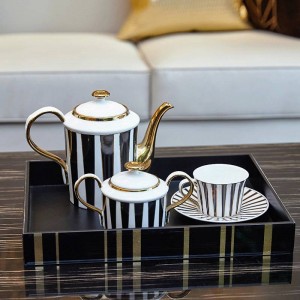 Juego de taza de café europeo simple, juego de habitación modelo, regalo de lujo para el hogar