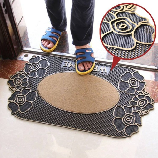 Mode rutschfeste Matten Fußmatte Kunststoff Gummimatte Teppich