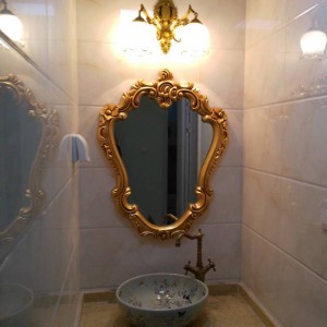63cmx87cm nordischen europäischen Badezimmerspiegel WC Badezimmerspiegel Beauty Dressing Beauty hängenden Wandspiegel