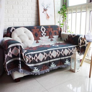 Alle Spiel exotischen Stil Decke Baumwollfaden Sofabezug geometrische Schonbezug Cobertor weiche Decken für Betten Quaste Rand