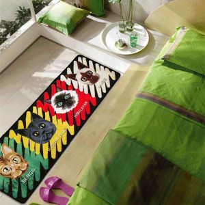 Netter Komet Mann Matten Persönlichkeit Cartoon Muster Pads Kreative Küche Teppich Tür Staub Fußmatte Haushalt Teppiche Bad teppich