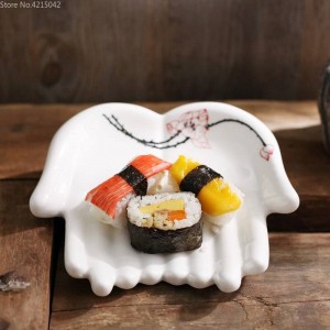 Handgemalte Keramikplatten Küchenutensilien Haushalt Dekorative Gerichte Obst Sushi Platte Schmuck Aufbewahrungsplatten Schmuck Gericht