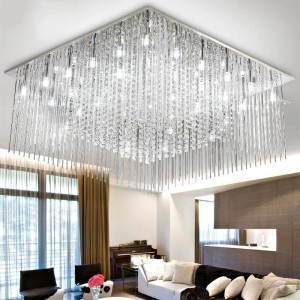 Luxusglasdeckenleuchte moderne Kristalllampe führte Schlafzimmer-Wohnzimmerküchen-Deckenleuchteinnenbeleuchtung