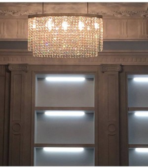 Milan Oval Led Kristall Pendelleuchten für Art Studio Esszimmer Suspension Leuchte heißer Verkauf Hotel Kristall Beleuchtung