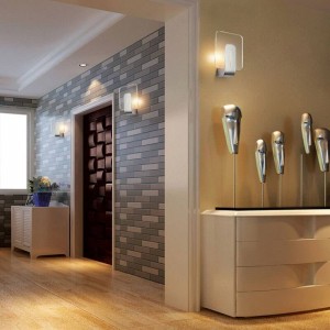 Moderne wand klar led licht leuchte edelstahl 6 watt led lampe moderne badezimmerschrank spiegelleuchte wandleuchten nachttischlampe
