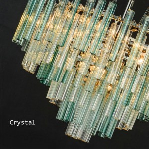 Postmoden Kristall LED Pendelleuchte Wohnzimmer Lüster Dekoration Tiffany Pendelleuchte Hauptbeleuchtung Innendekor Hängelampe