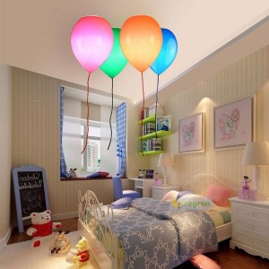 Einfaches Kinderzimmer-Licht, Ballon-Deckenleuchte-Schlafzimmer-Jungen und Mädchen studieren kreatives Restaurant geführte Deckenleuchte