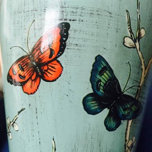 Vaso tempio europeo farfalla Vaso modello Decorazione artigianale Vaso portaoggetti Vaso in porcellana vaso di ceramica