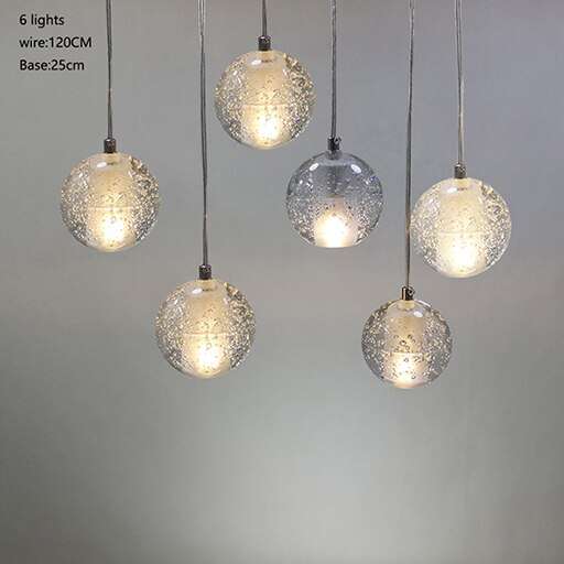 Modern High Quality Crystal Ball Droplight Art Hotel Luxury Decor Pendant Light 