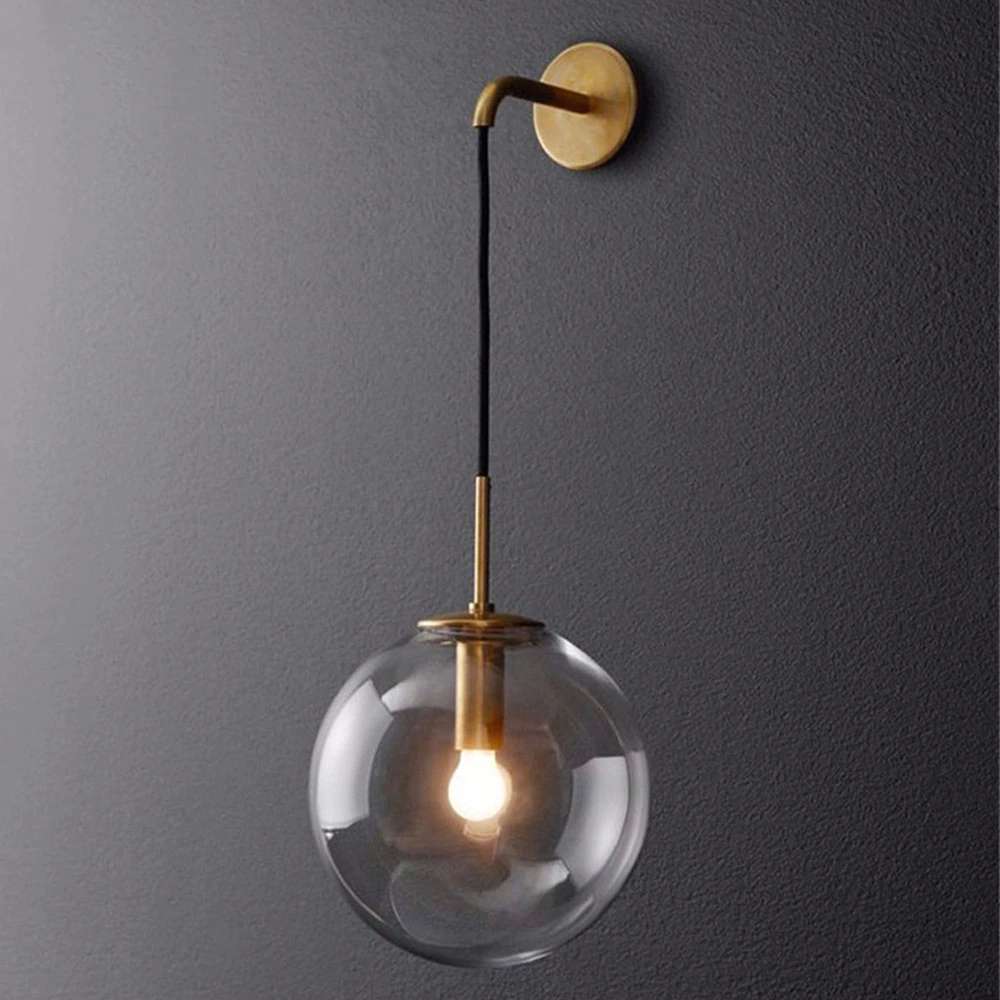 LED Luxury Wall Light Air Bubble Lamp Clear bedroom Wand Lamp Chrome 