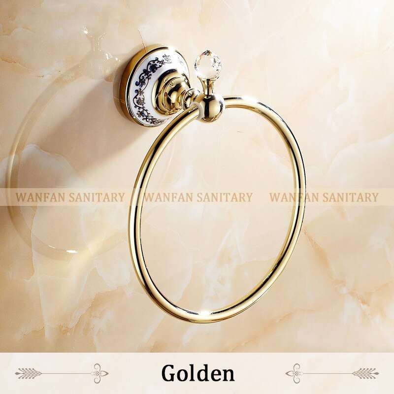 Luxury Towel Rings Solid Brass Chrome Gold finished Towel Ring Towel ...